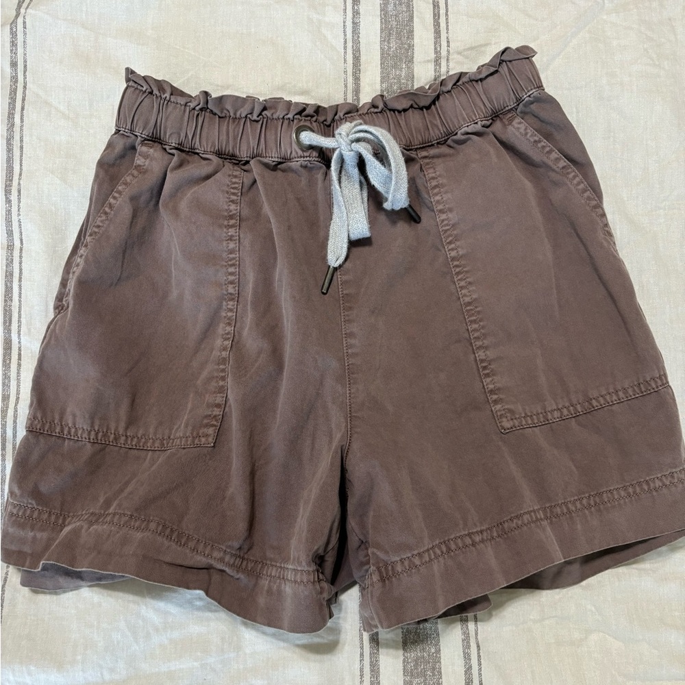 Aerie High Waist Brown Shorts